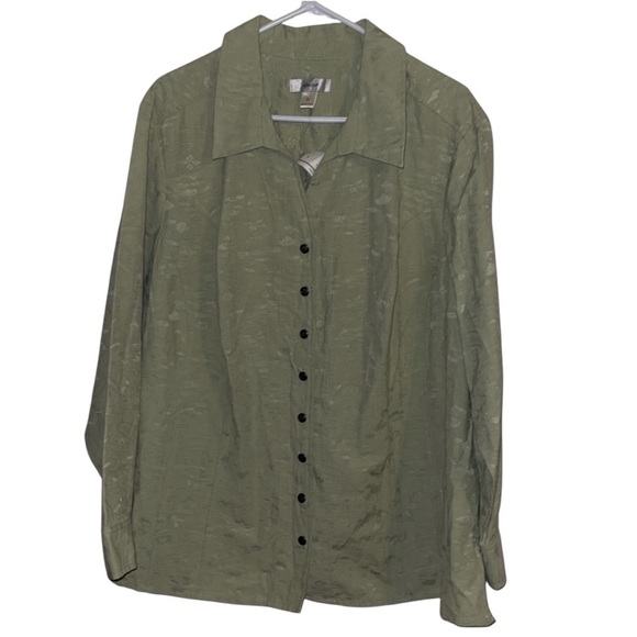 🌹NWT:CJ BANKS SNAP UP SHIRT - Picture 1 of 8